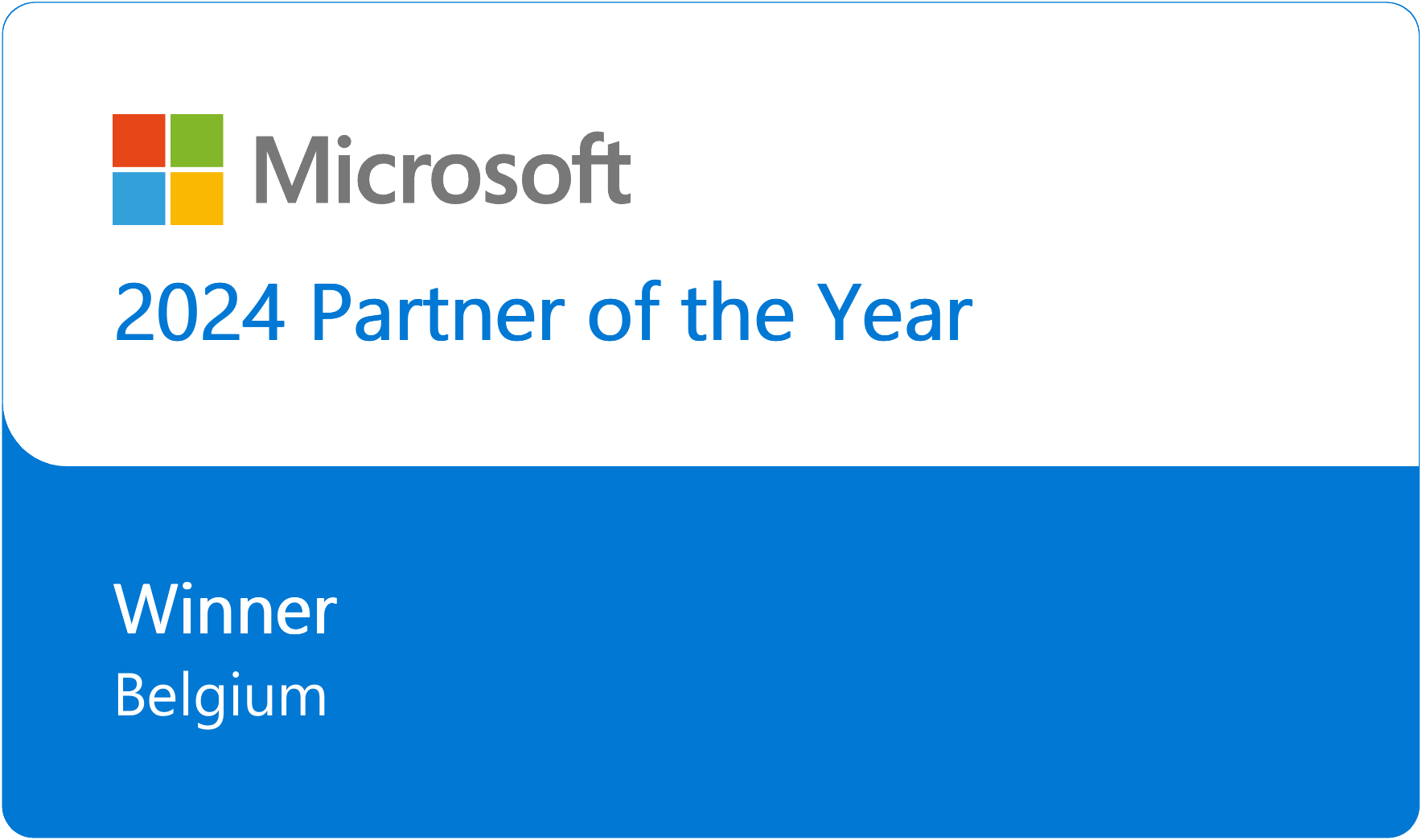 Partner of the year Belgium