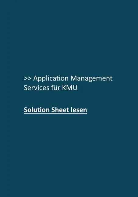 Solution Sheet AMS für KMU - Jetzt lesen