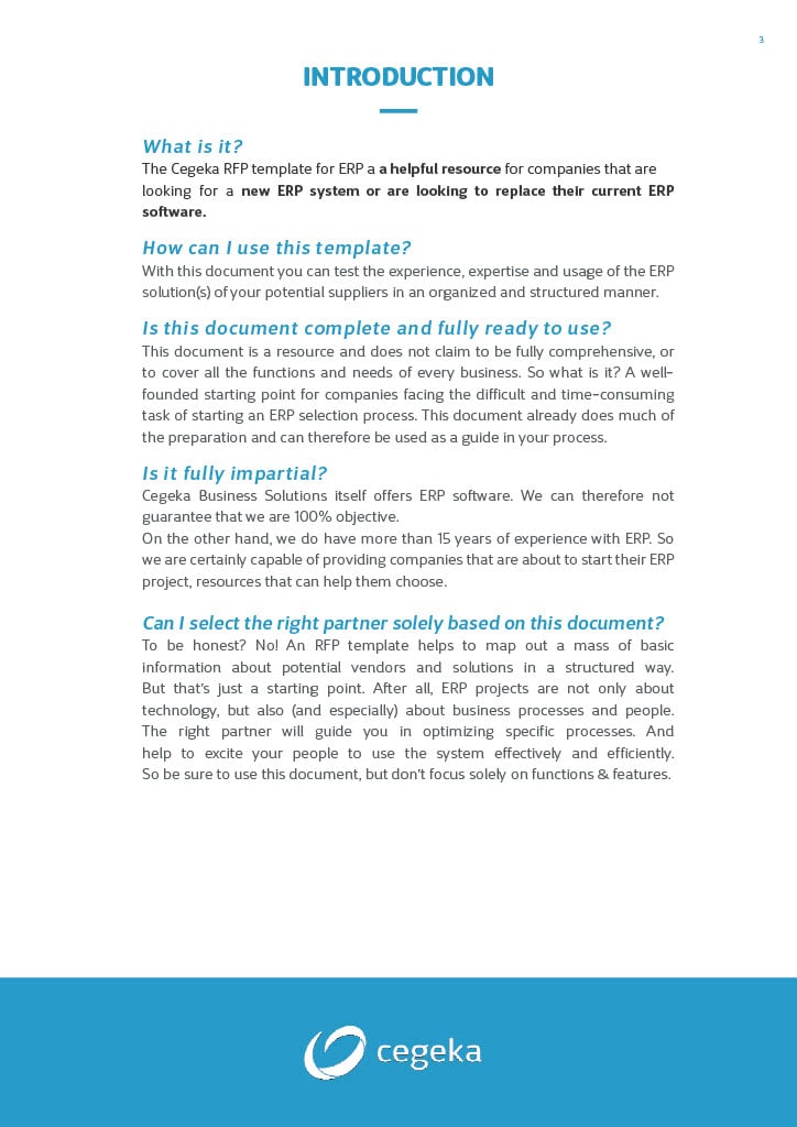 RFP for ERP - Preview 3